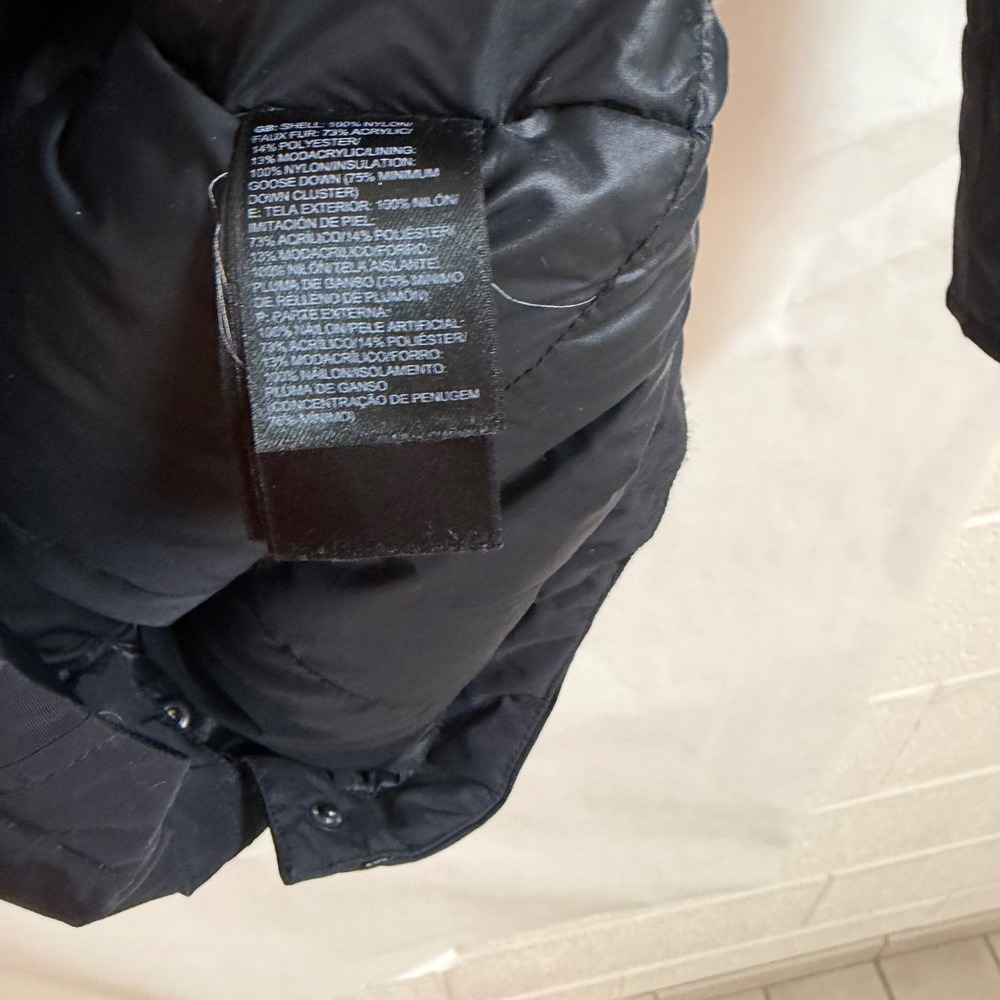 North Face Arctic Goose Down Parka Hyvent Jacket Black Womens S Gorpcore Outdoor - Picture 12 of 13